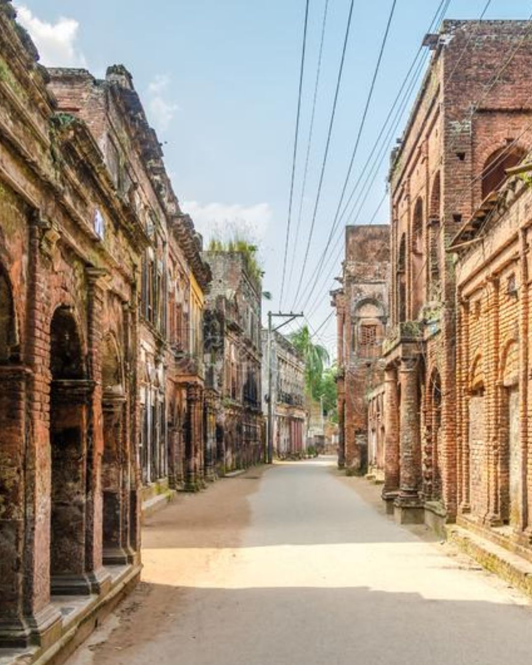 Abandoned colonial-era buildings in Panam City Sonargaon Bangladesh heritage site