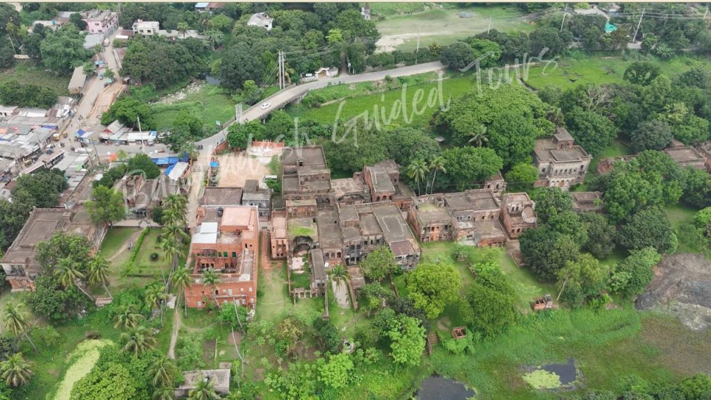 Historic Panam Nagar street in Sonargaon Bangladesh with ancient colonial buildings and heritage architecture