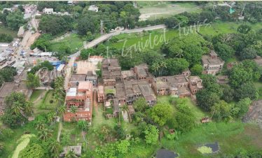 Historic Panam Nagar street in Sonargaon Bangladesh with ancient colonial buildings and heritage architecture