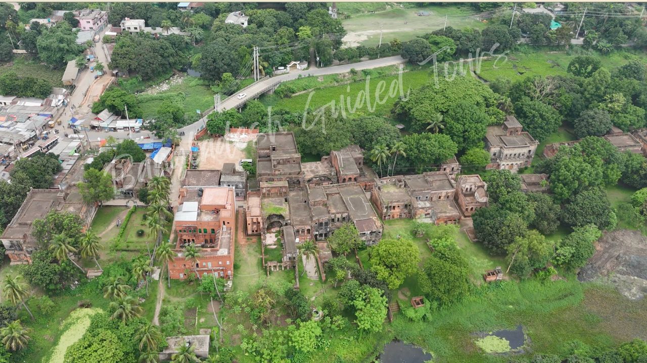 Historic Panam Nagar street in Sonargaon Bangladesh with ancient colonial buildings and heritage architecture